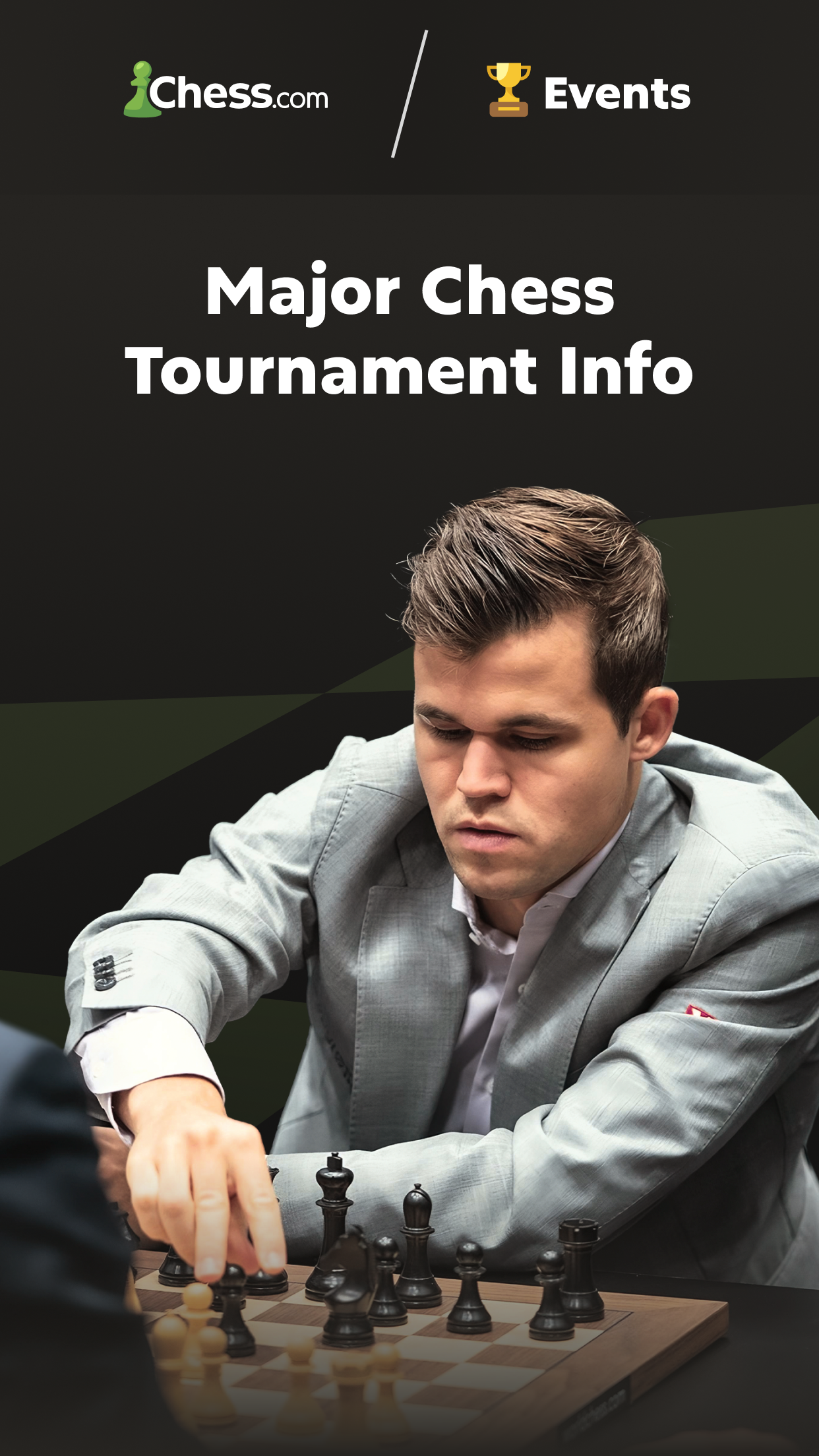 اسکرین شات 1 برنامه Chess Events: Games & Results