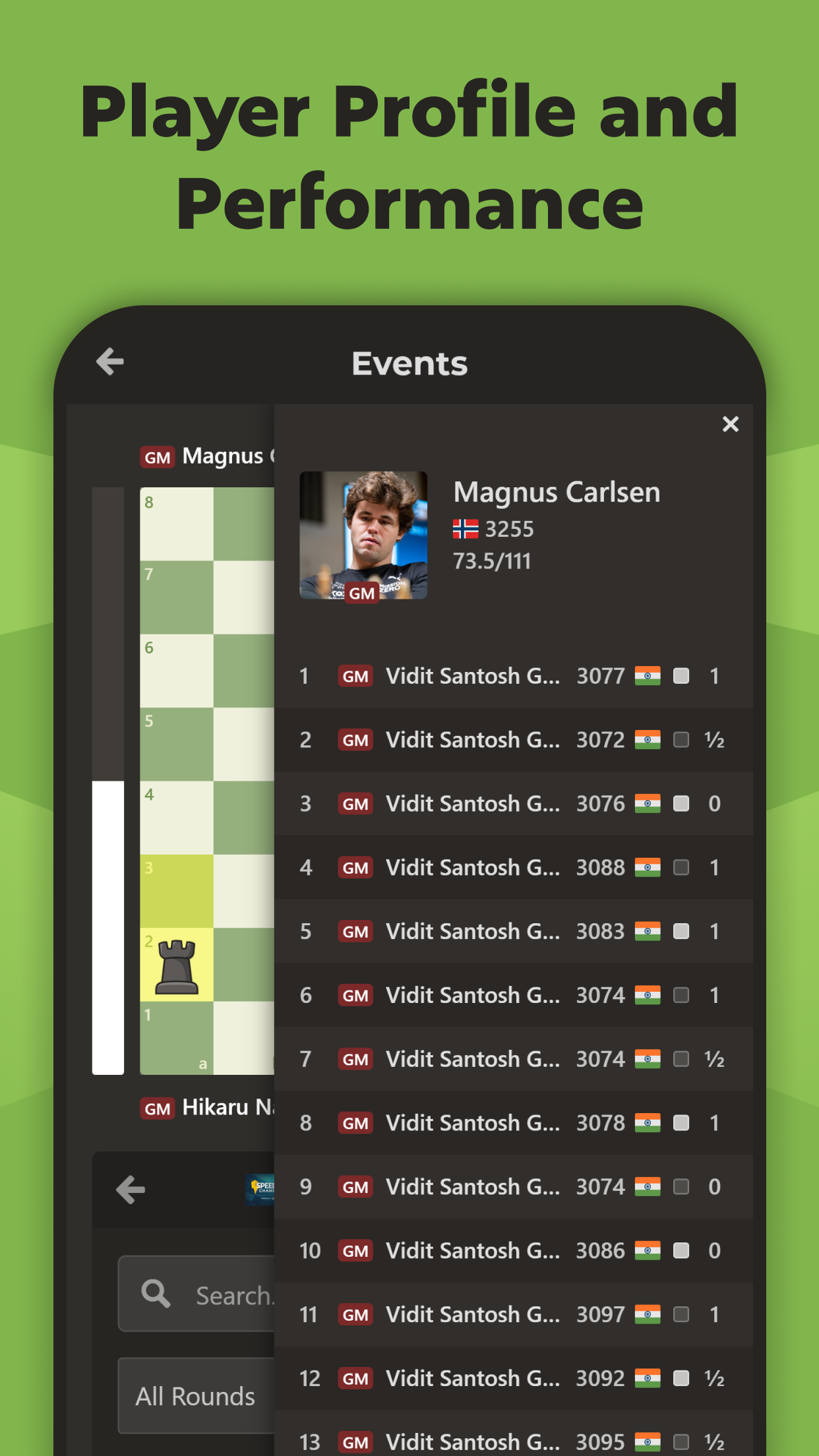 اسکرین شات 6 برنامه Chess Events: Games & Results