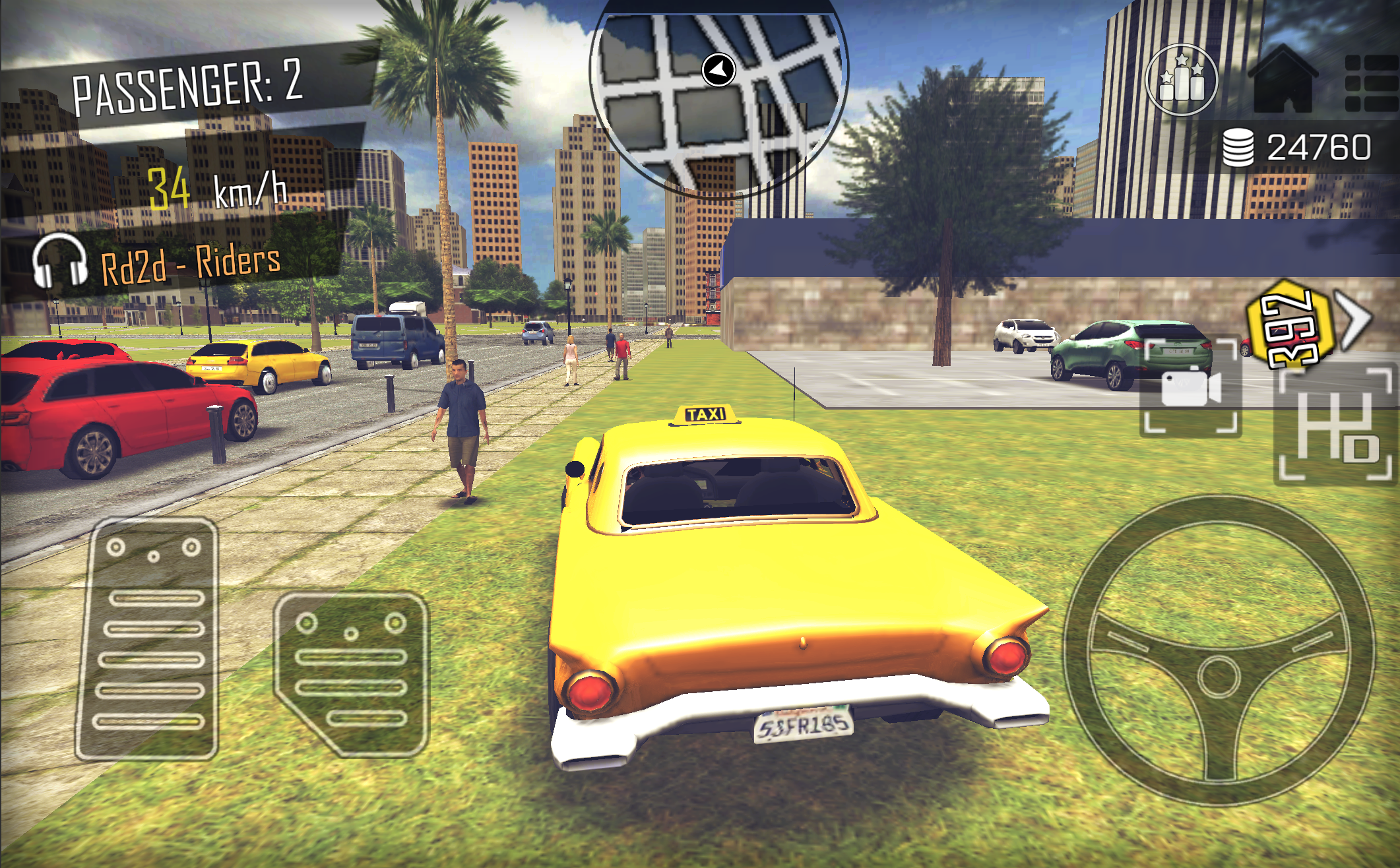 اسکرین شات 5 بازی Crazy Open World Taxi Driver