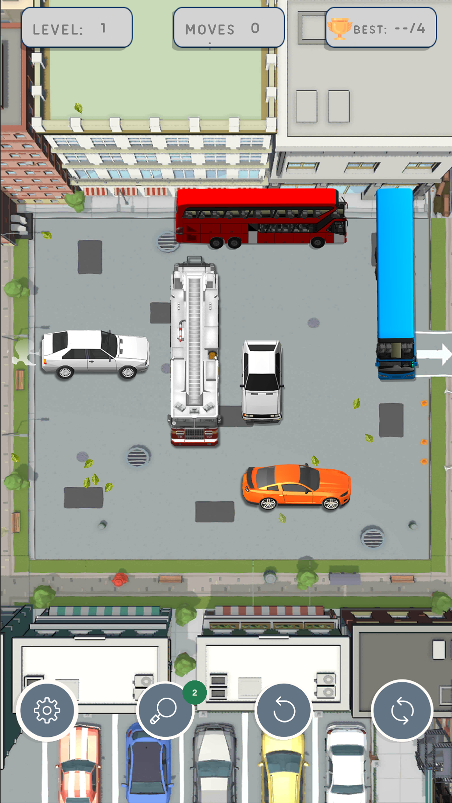 اسکرین شات 1 بازی Car Parking :Brain Puzzle Game