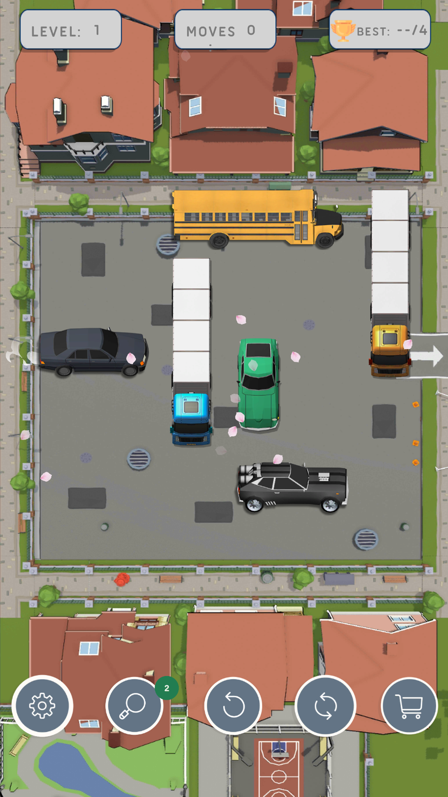 اسکرین شات 2 بازی Car Parking :Brain Puzzle Game