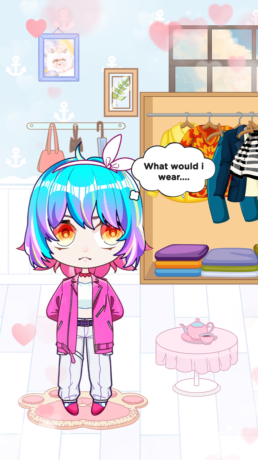 اسکرین شات 1 بازی Chibi Doll Dress Up: DIY Game