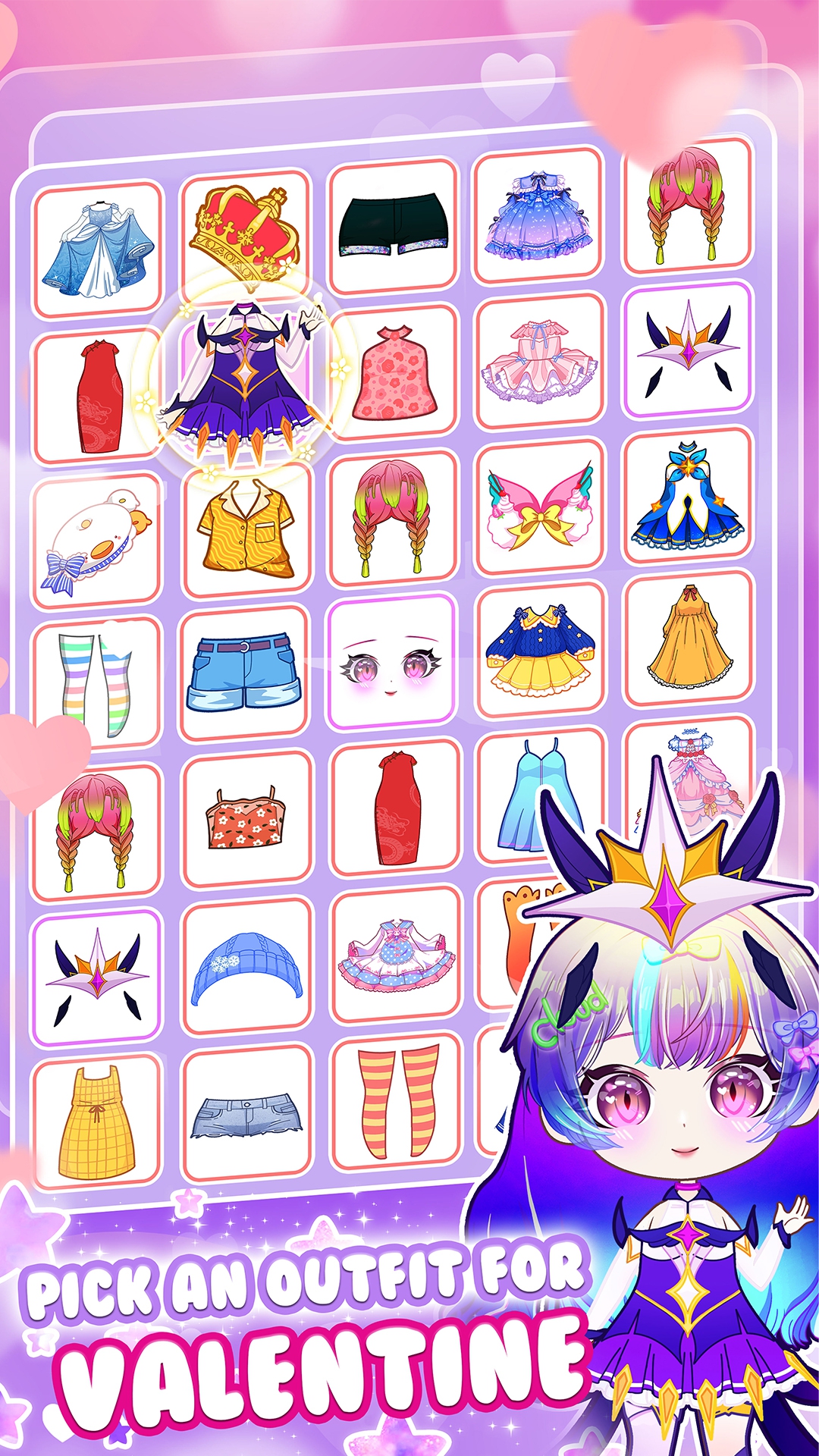 اسکرین شات 5 بازی Chibi Doll Dress Up: DIY Game