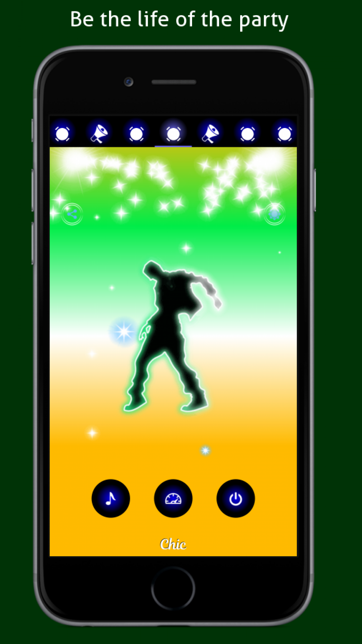 اسکرین شات 5 برنامه Disco Light: Flashlight with Strobe Light & Music
