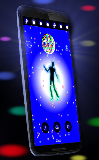 اسکرین شات 1 برنامه Disco Light: Flashlight with Strobe Light & Music