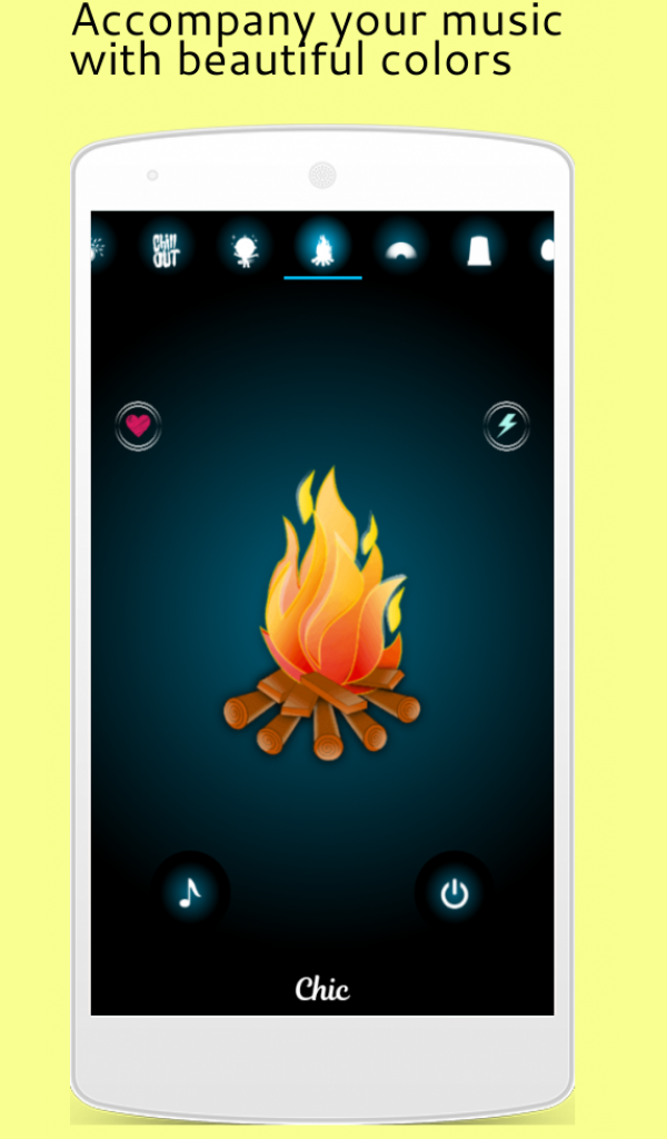 اسکرین شات 2 برنامه Music Light: Flashlight, Strobe & Music Visualizer