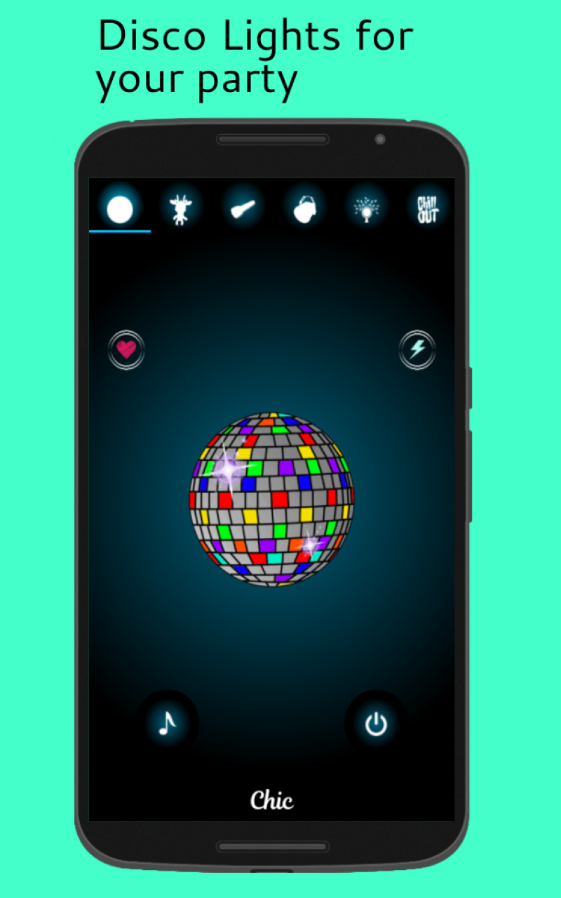 اسکرین شات 5 برنامه Music Light: Flashlight, Strobe & Music Visualizer