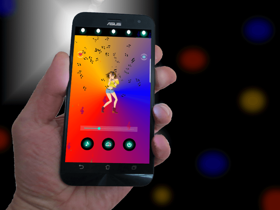 اسکرین شات 1 برنامه Colorful Party Lights