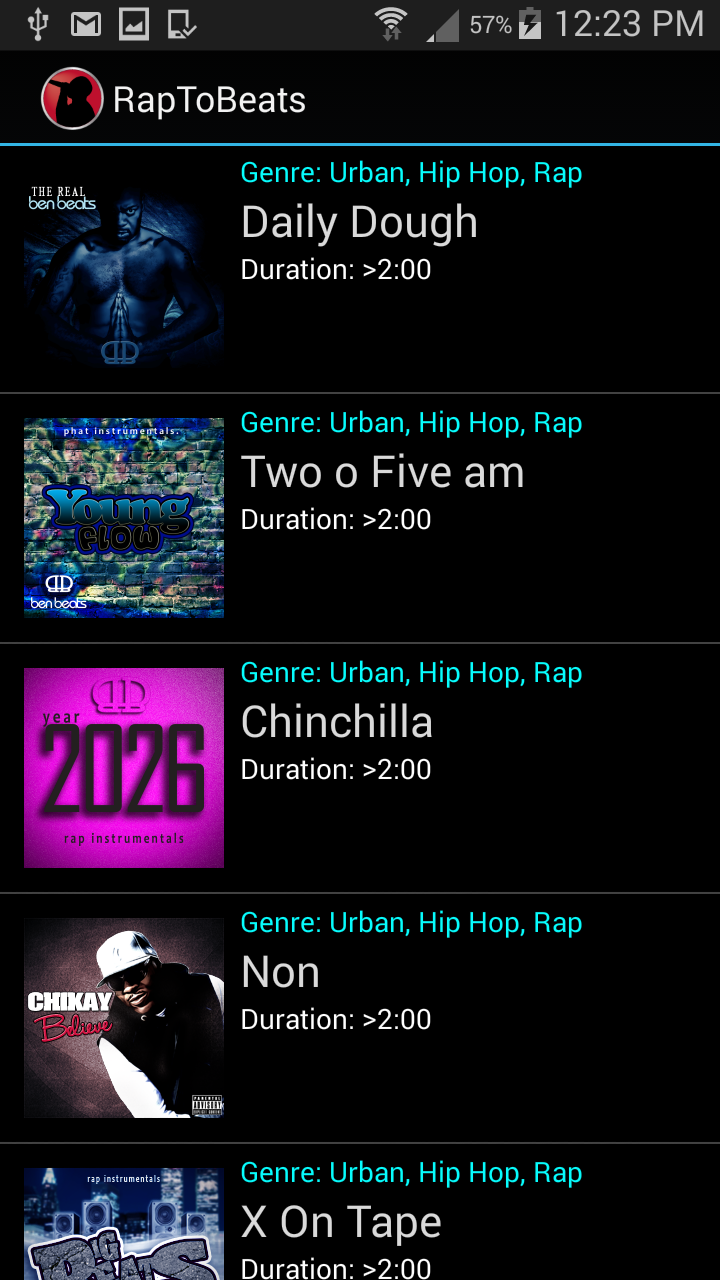 اسکرین شات 3 برنامه Rap To Beats