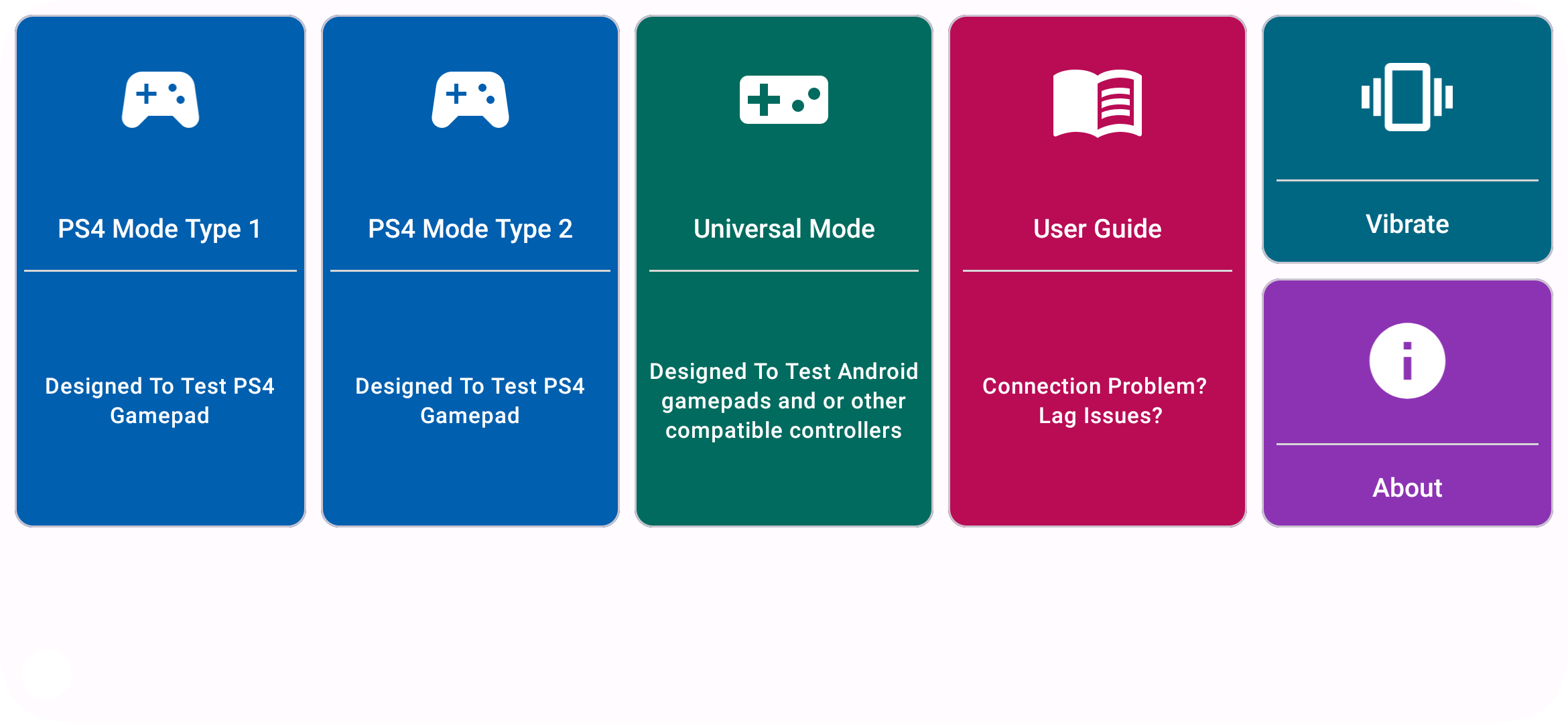 اسکرین شات برنامه PS4 controller Tester 1