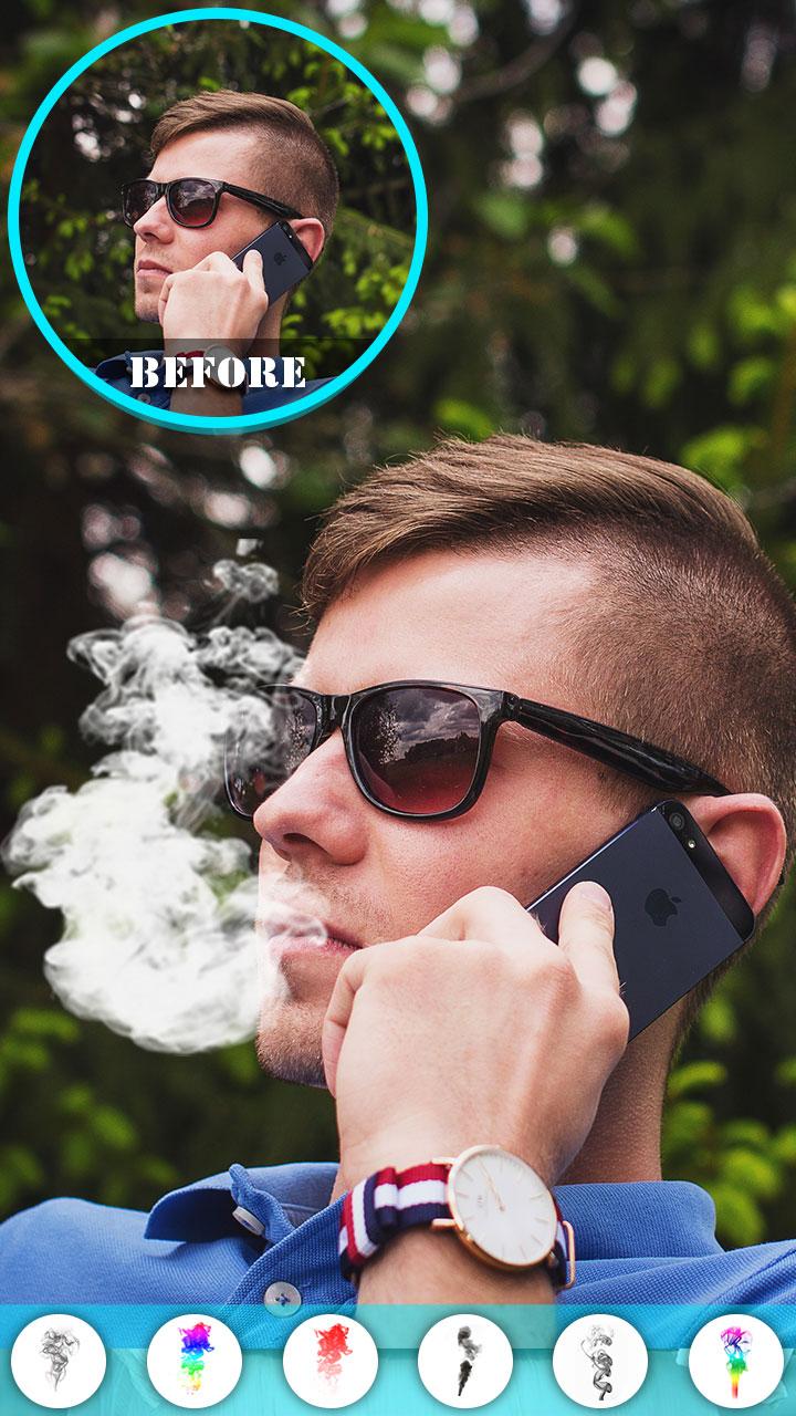 اسکرین شات 1 برنامه Smoke Effect Photo Editor