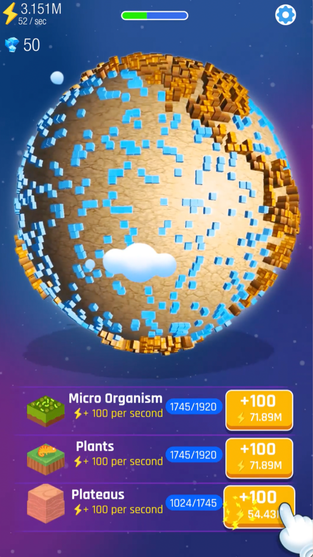 اسکرین شات 4 بازی Idle World - Build The Planet