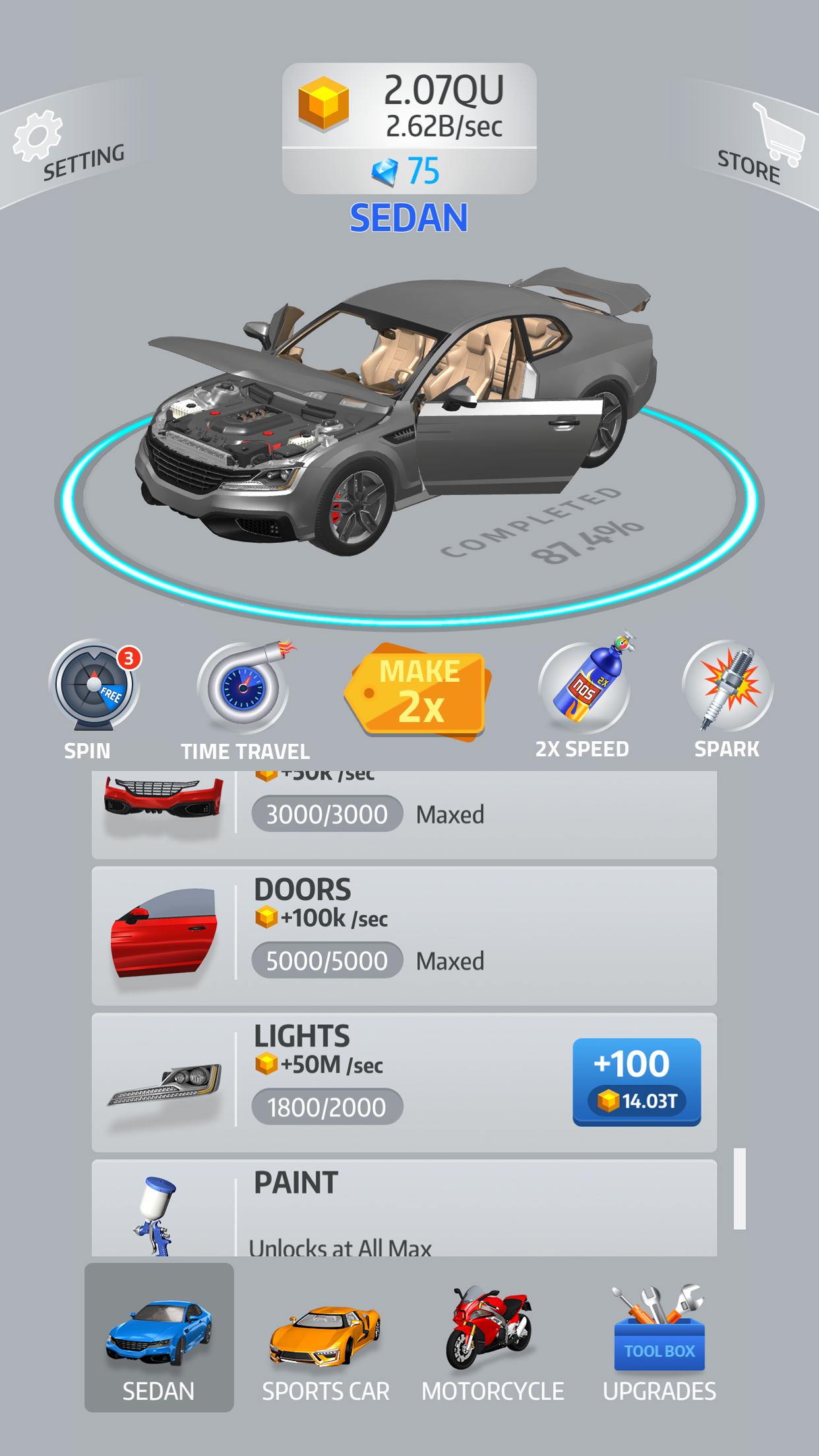 اسکرین شات 3 بازی Idle Car