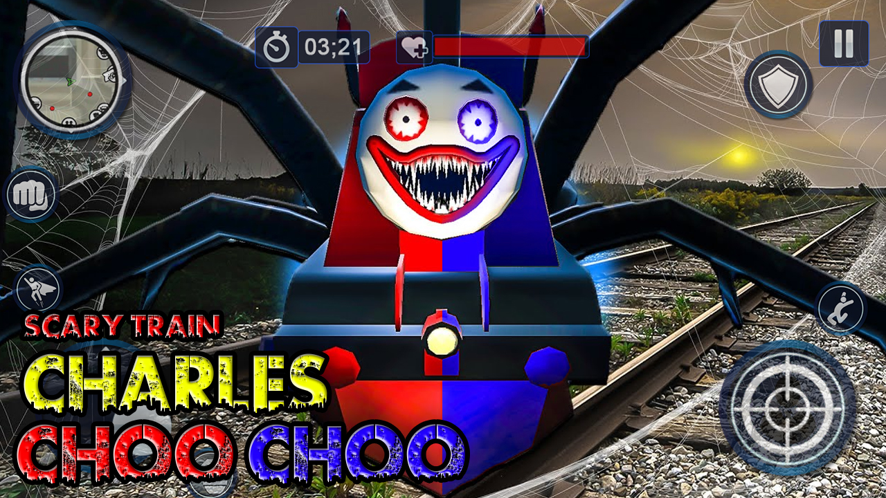 اسکرین شات 1 بازی Cho Scary Charlie Spider Train