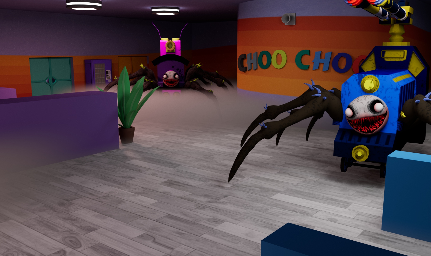 اسکرین شات 5 بازی Spider Train Monsters Survival