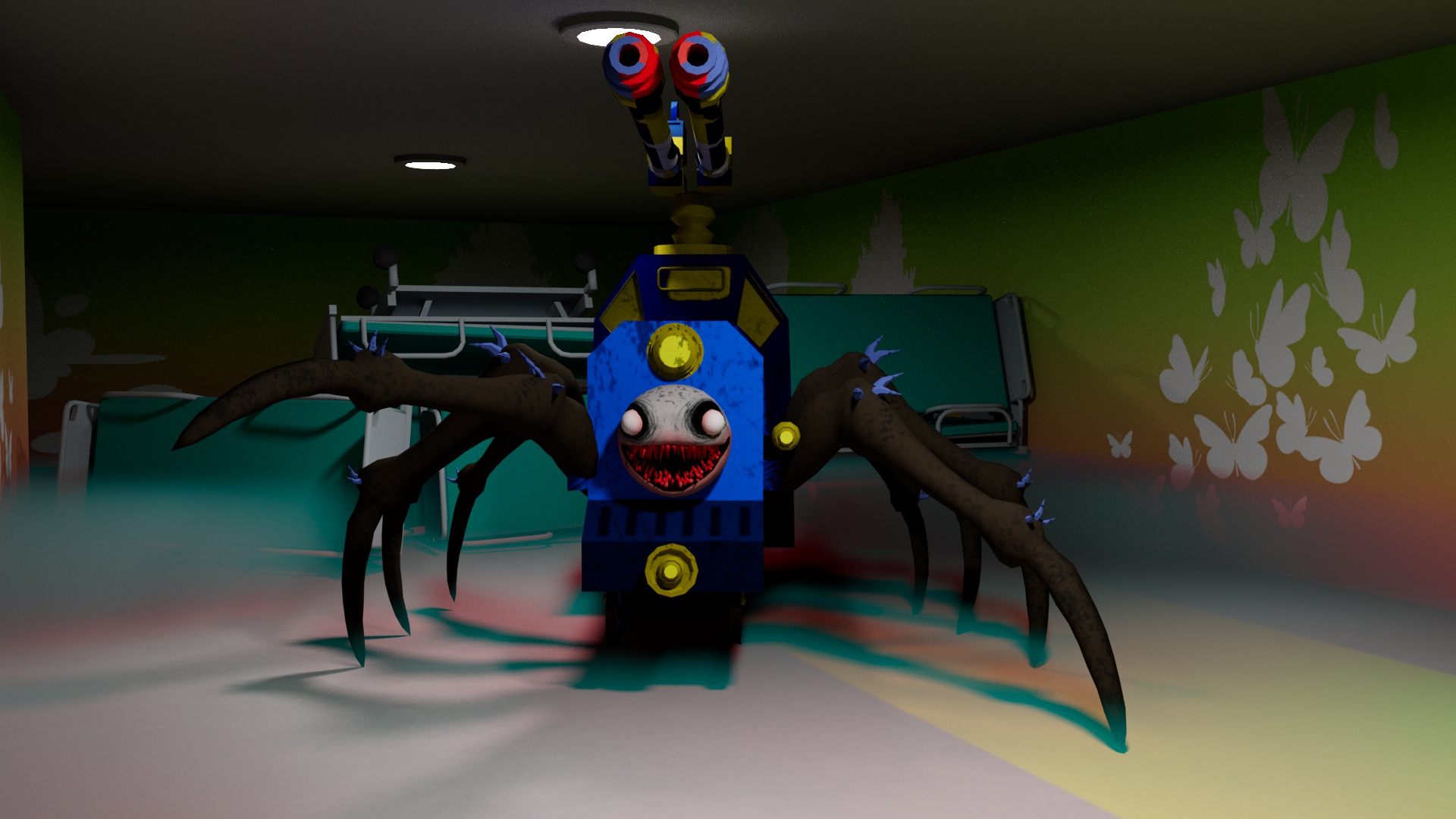 اسکرین شات 6 بازی Spider Train Monsters Survival