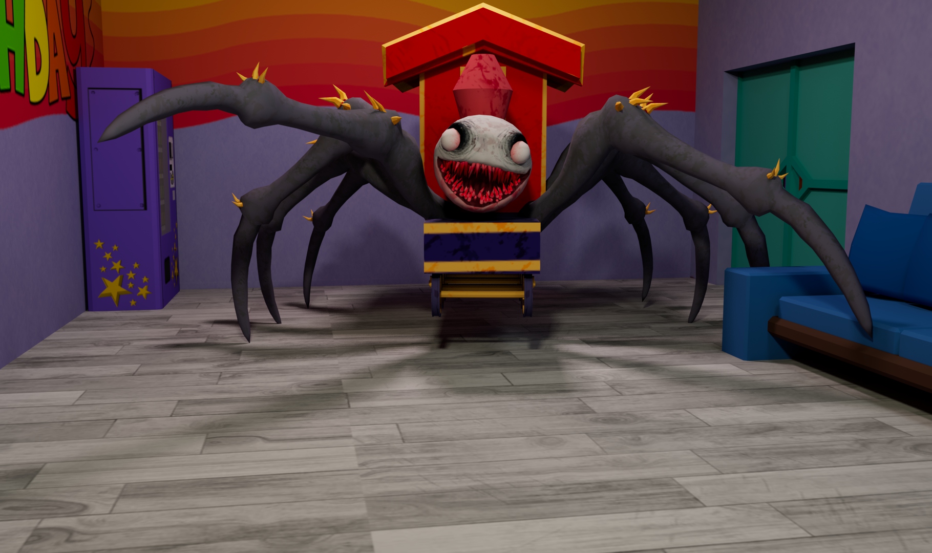 اسکرین شات 4 بازی Spider Train Monsters Survival