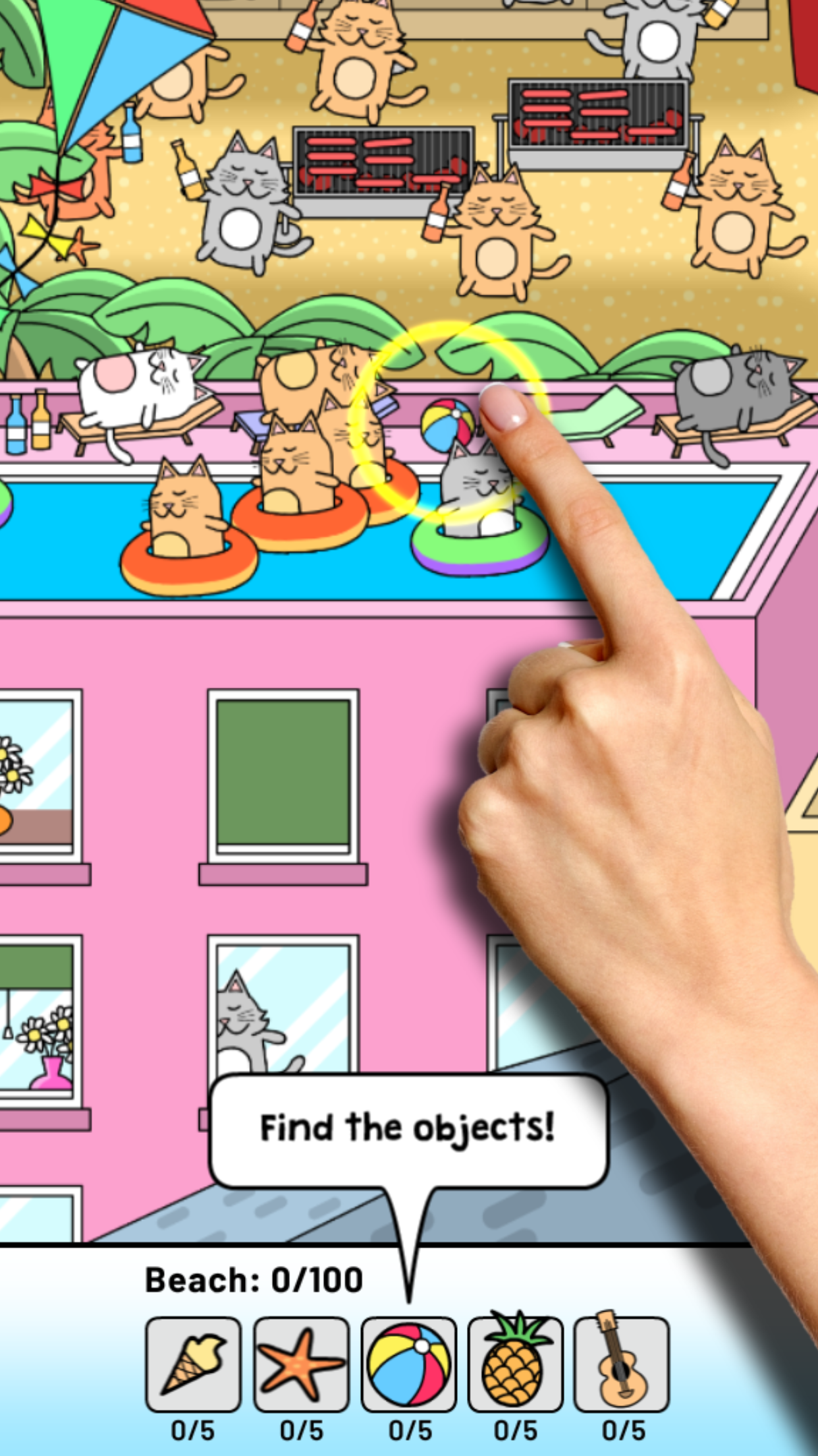 اسکرین شات 1 بازی Hidden Cats! Scavenger Hunt