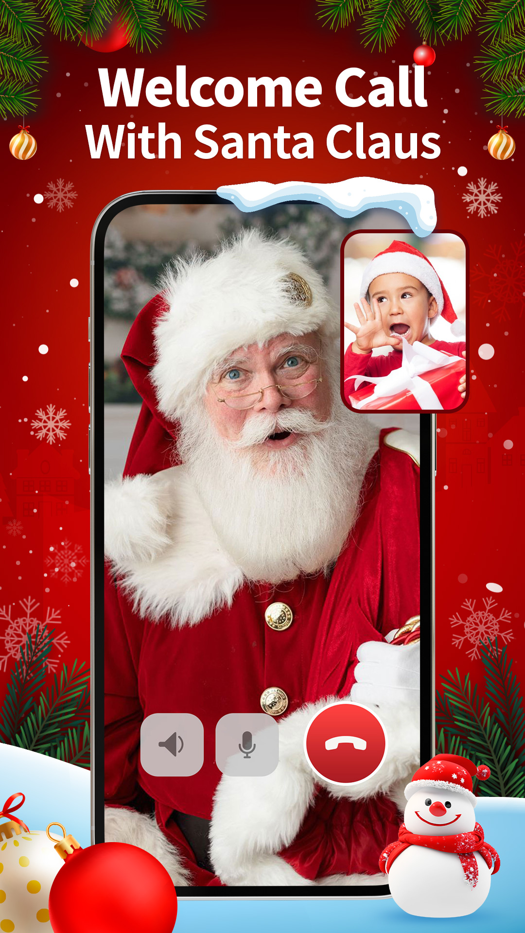اسکرین شات 6 برنامه Call Santa Claus - Prank Call