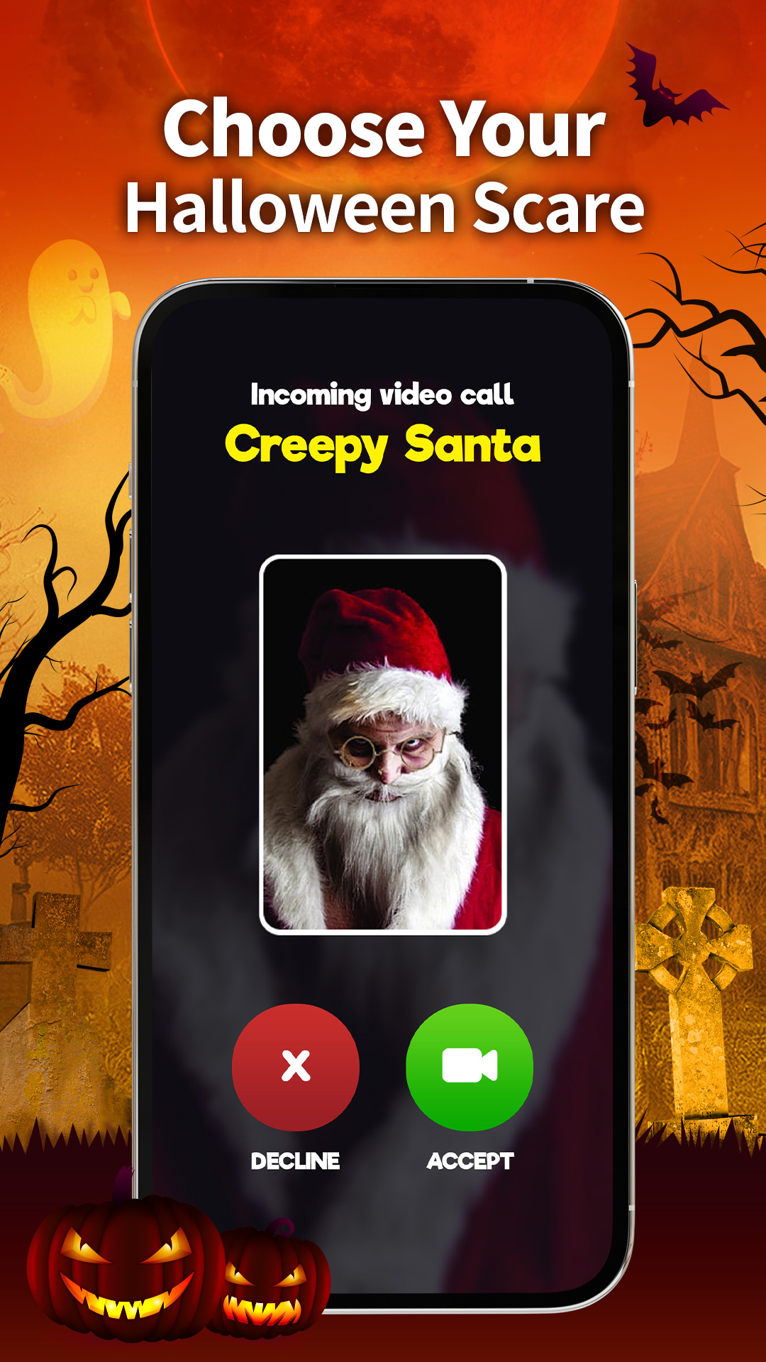 اسکرین شات 5 برنامه Call Santa Claus - Prank Call