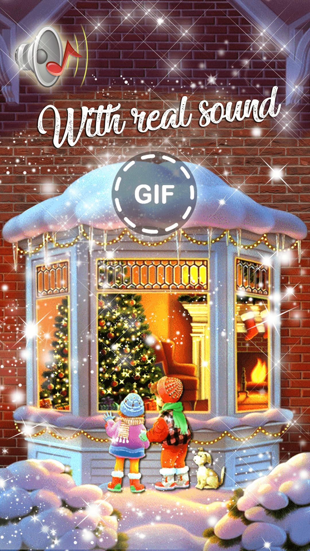 اسکرین شات 6 برنامه Christmas Songs Live Wallpaper