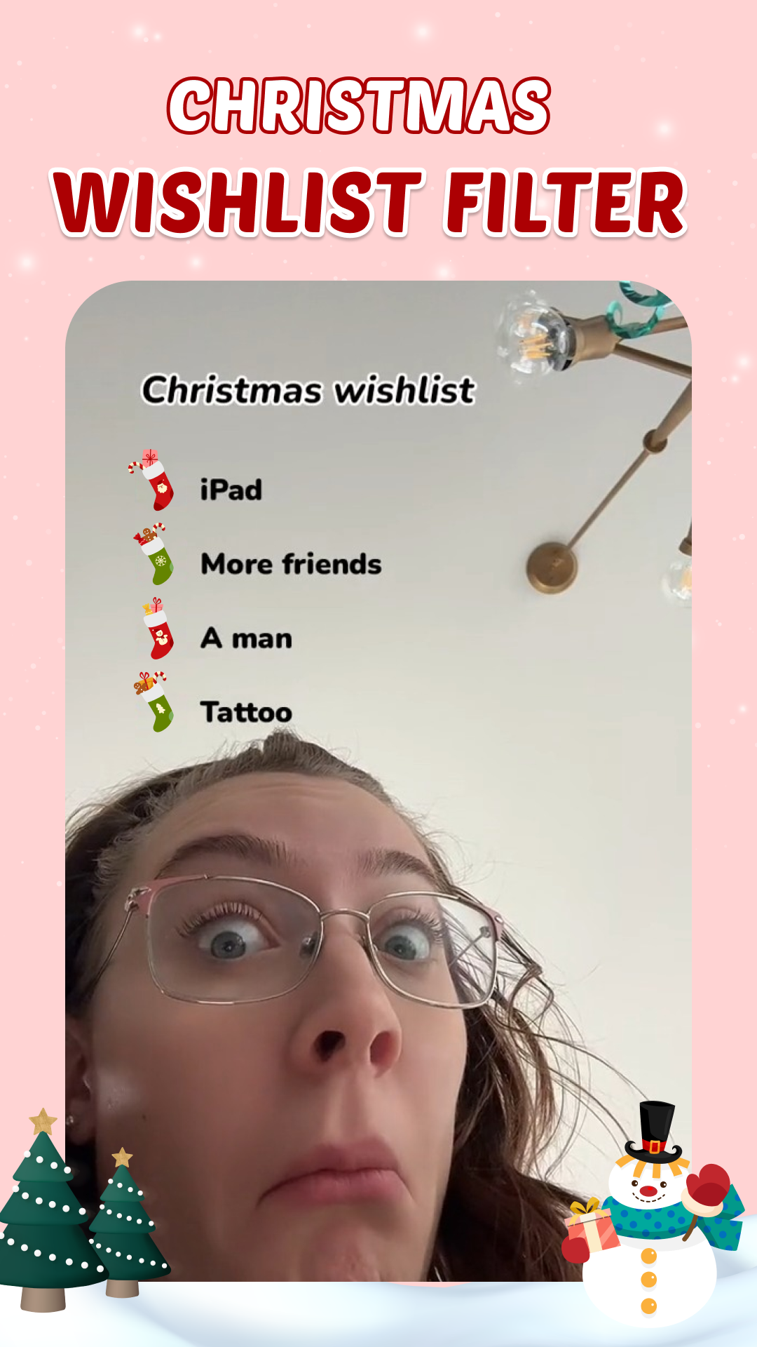 اسکرین شات 1 برنامه XmasAI: Makeup Filter App