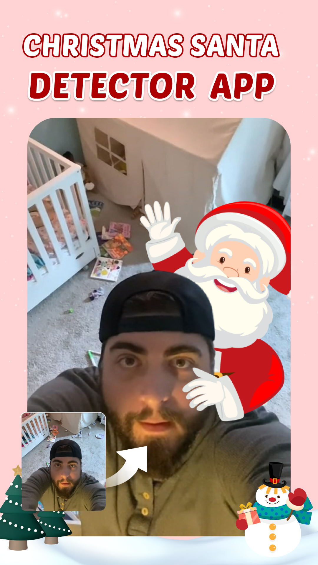 اسکرین شات 2 برنامه XmasAI: Makeup Filter App