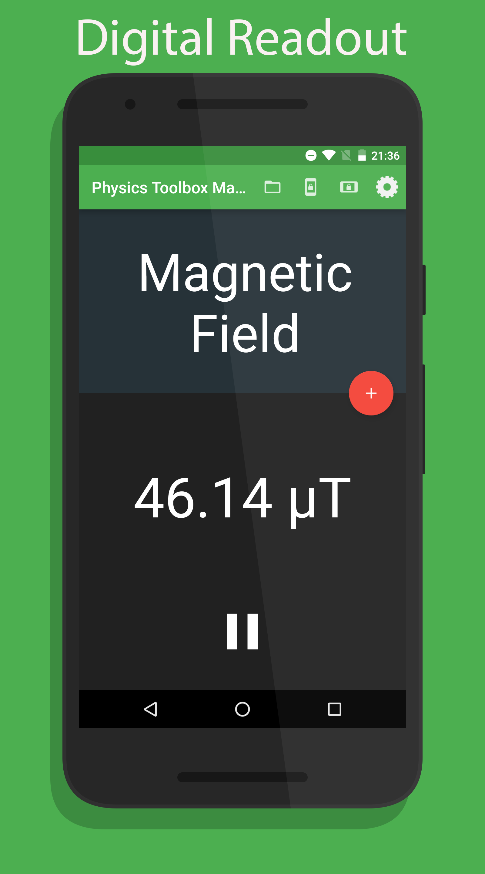 اسکرین شات 2 برنامه Physics Toolbox Magnetometer