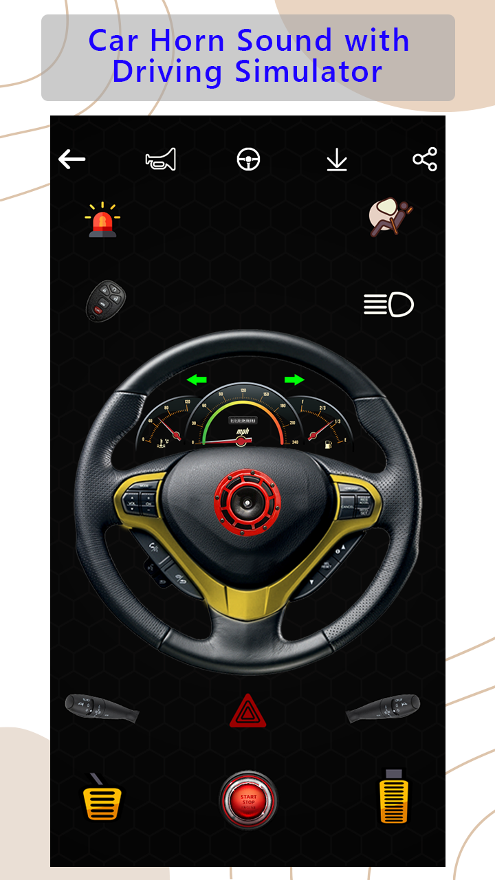اسکرین شات 4 برنامه Car Horn Sound Simulator