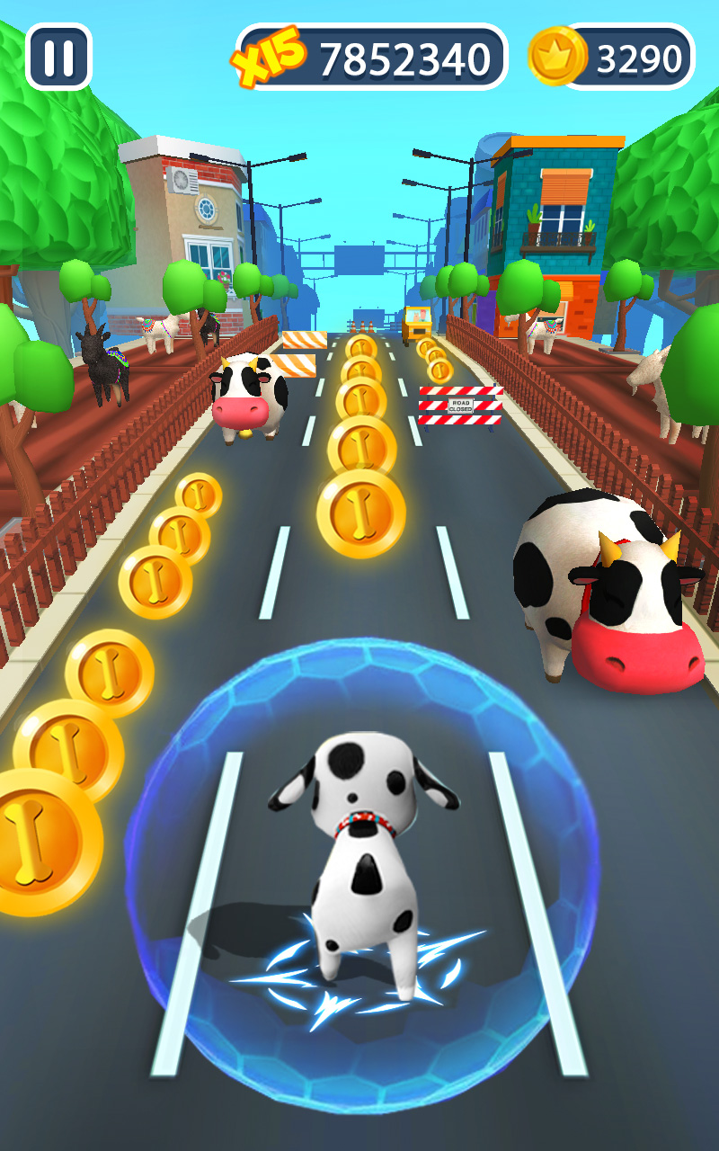 اسکرین شات برنامه Dog Run Pet Runner Games 3D 2