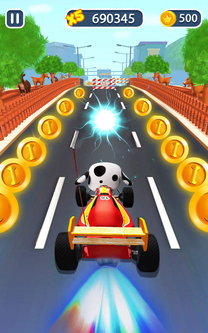 اسکرین شات برنامه Dog Run Pet Runner Games 3D 4