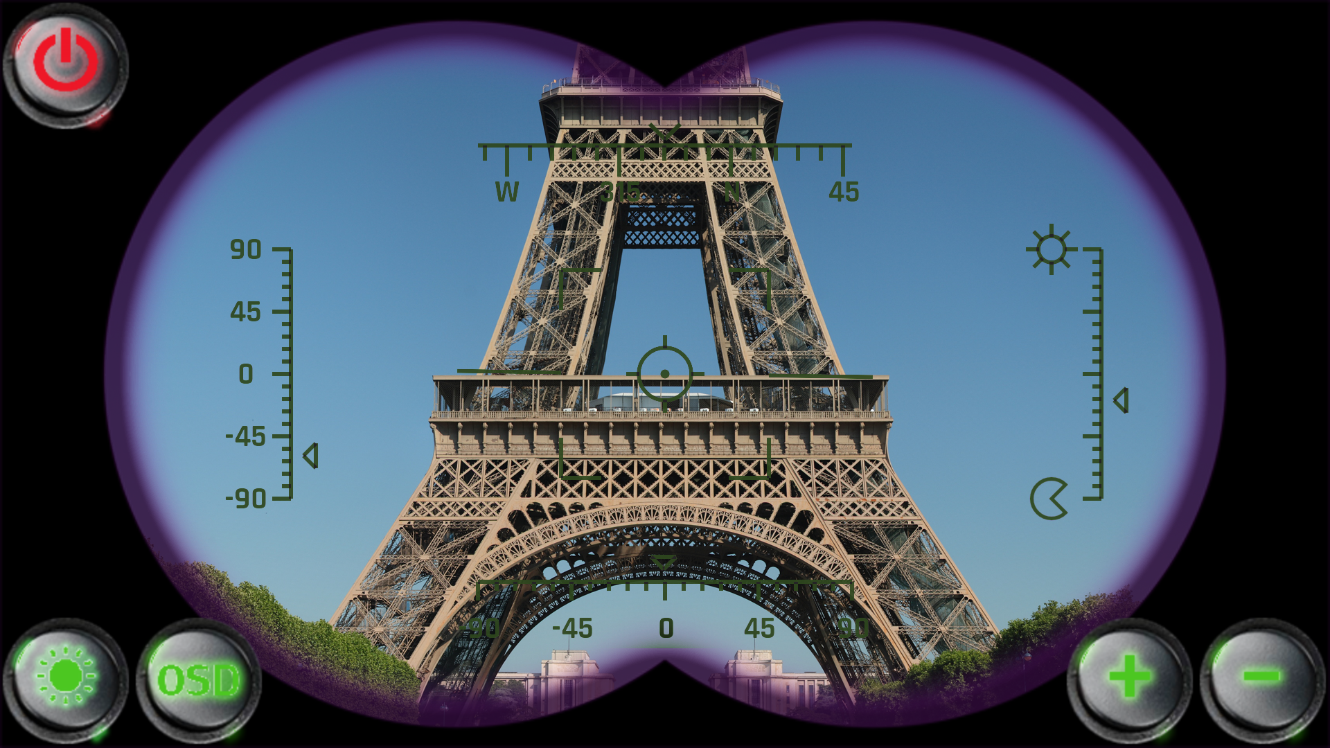اسکرین شات 4 برنامه Military Binoculars Simulated