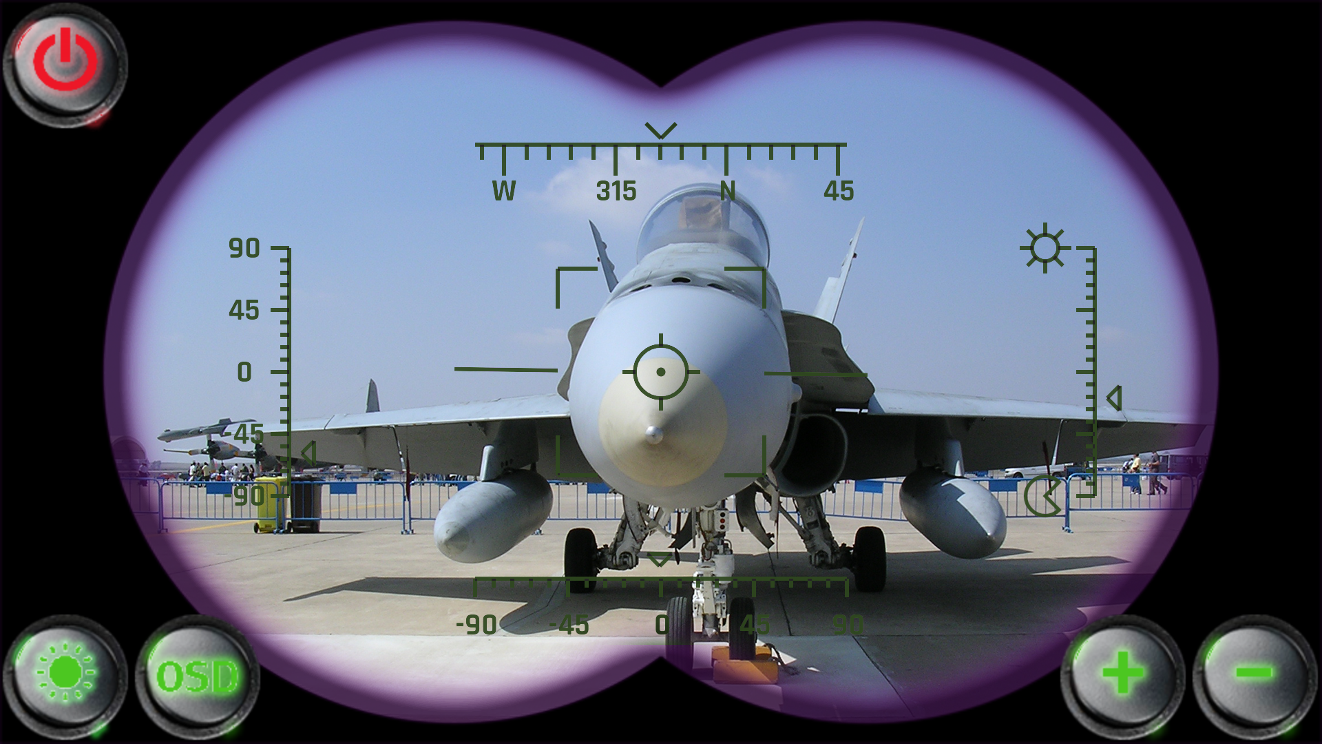 اسکرین شات 1 برنامه Military Binoculars Simulated