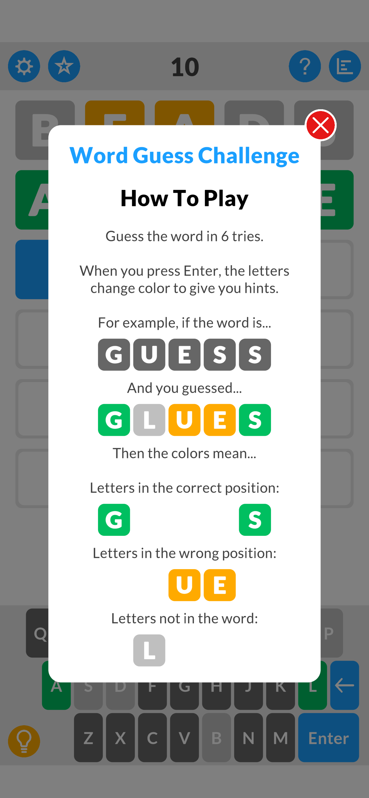 اسکرین شات 2 بازی Word Guess Challenge