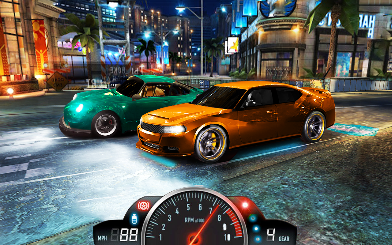اسکرین شات 4 بازی Fast Cars Drag Racing game