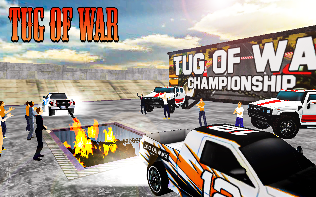 اسکرین شات 1 بازی Tug of War: Car Pull Game