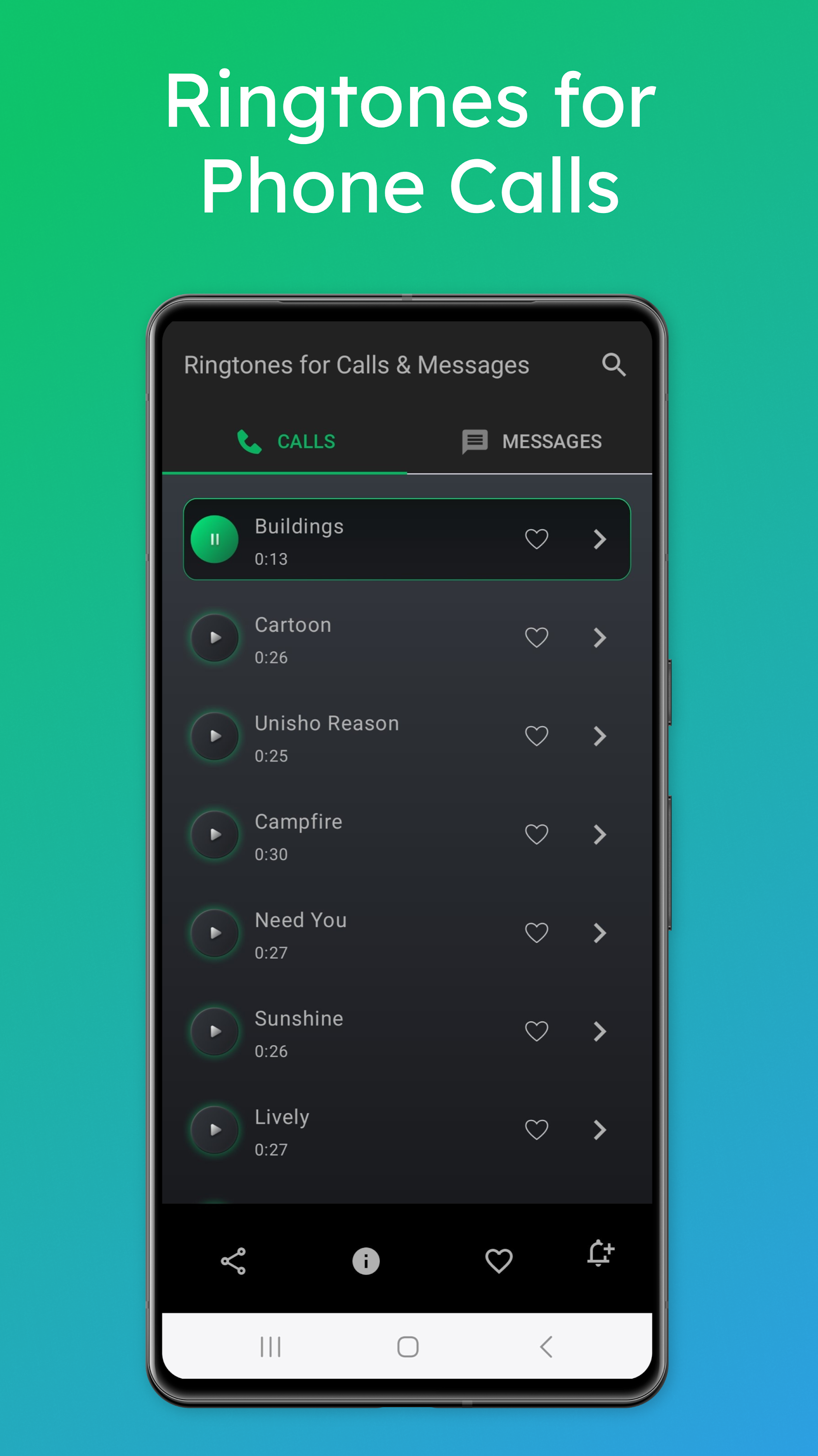 اسکرین شات 2 برنامه Ringtones for Calls & Messages