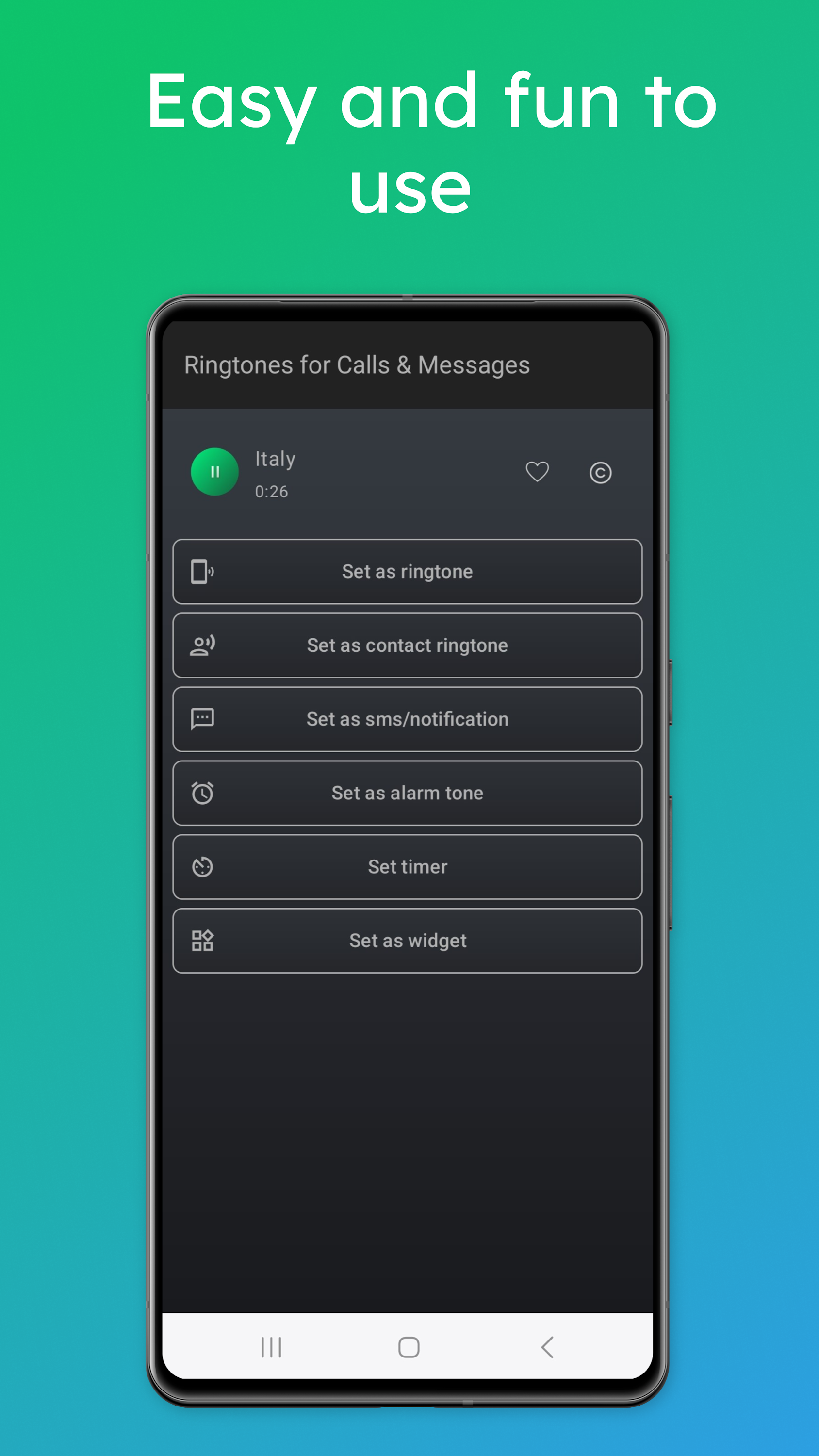 اسکرین شات 4 برنامه Ringtones for Calls & Messages