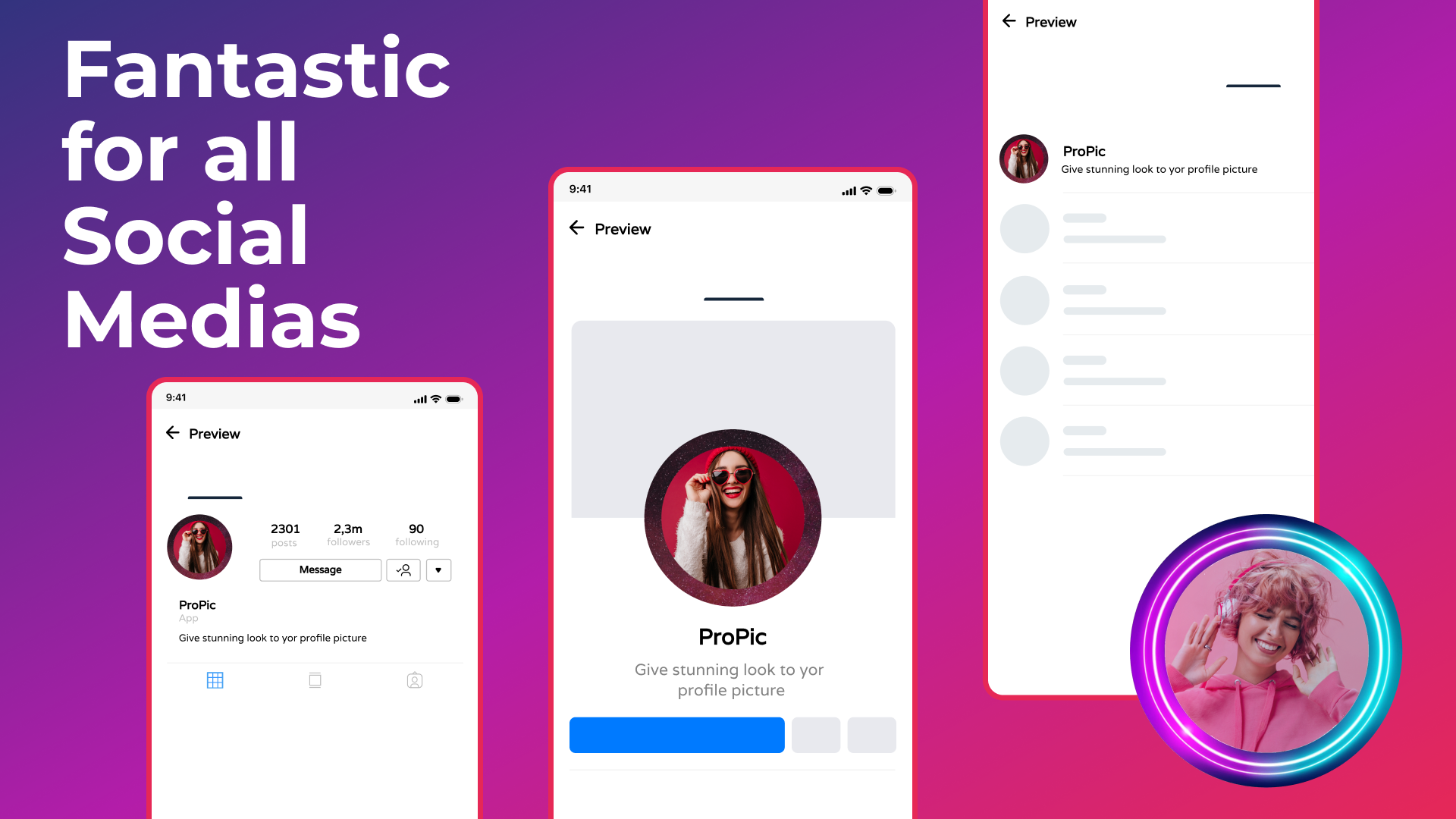 اسکرین شات 6 برنامه Profile Picture Border Frame