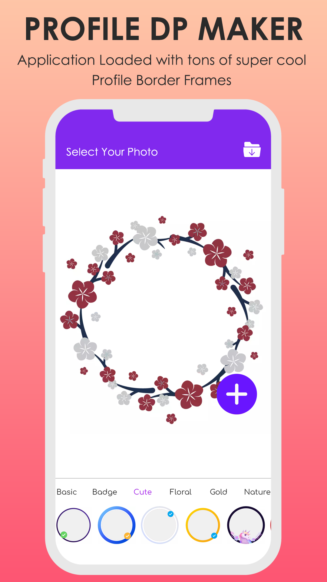 اسکرین شات 4 برنامه Profile Picture Border Frame