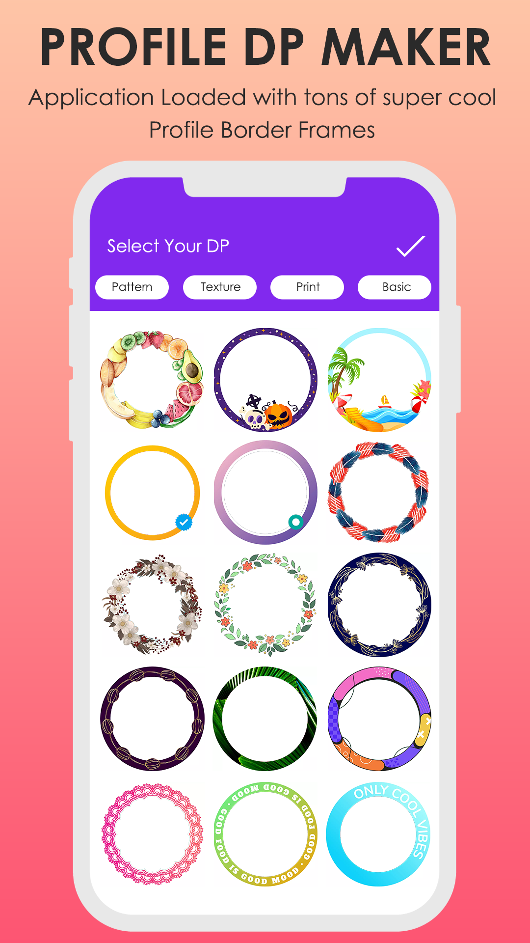 اسکرین شات 3 برنامه Profile Picture Border Frame