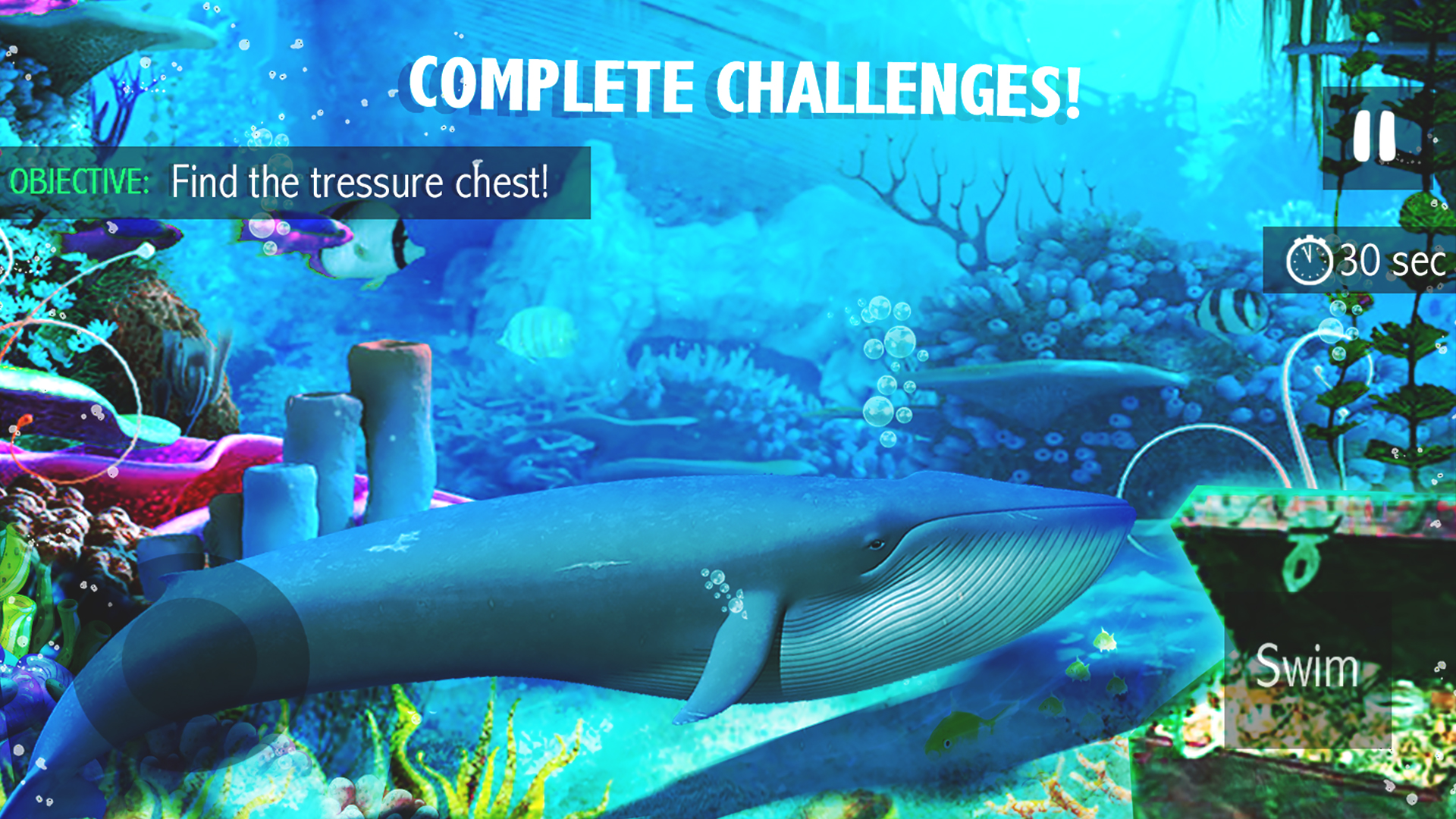 اسکرین شات 1 بازی Blue Whale Simulator - Game