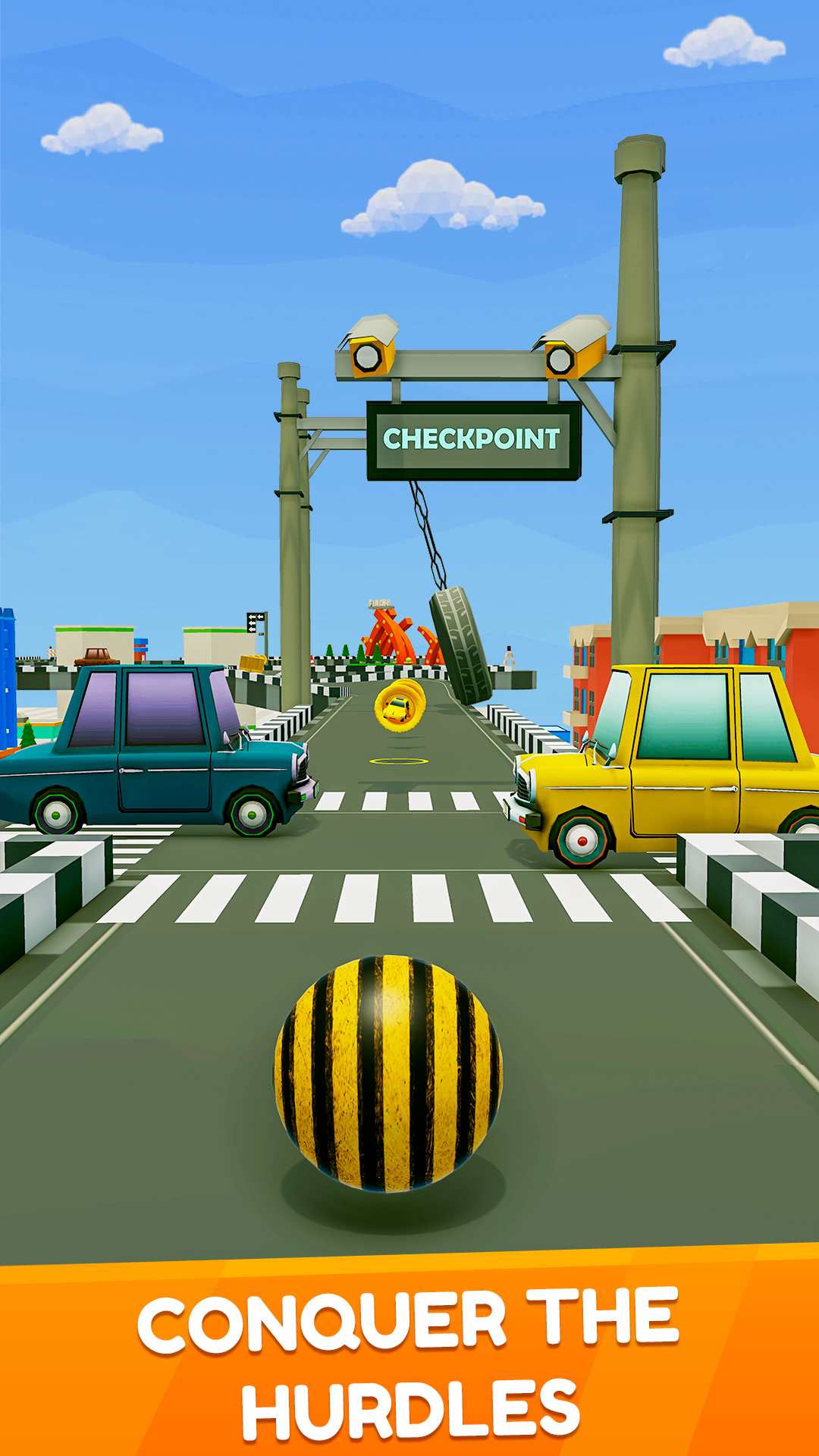 اسکرین شات 2 بازی City Ball Run Game: Ball Games