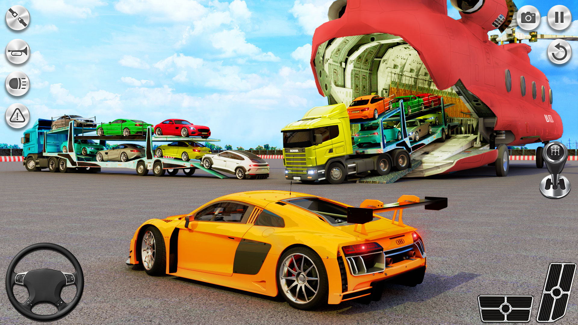اسکرین شات 4 بازی US Car Transport Truck Games