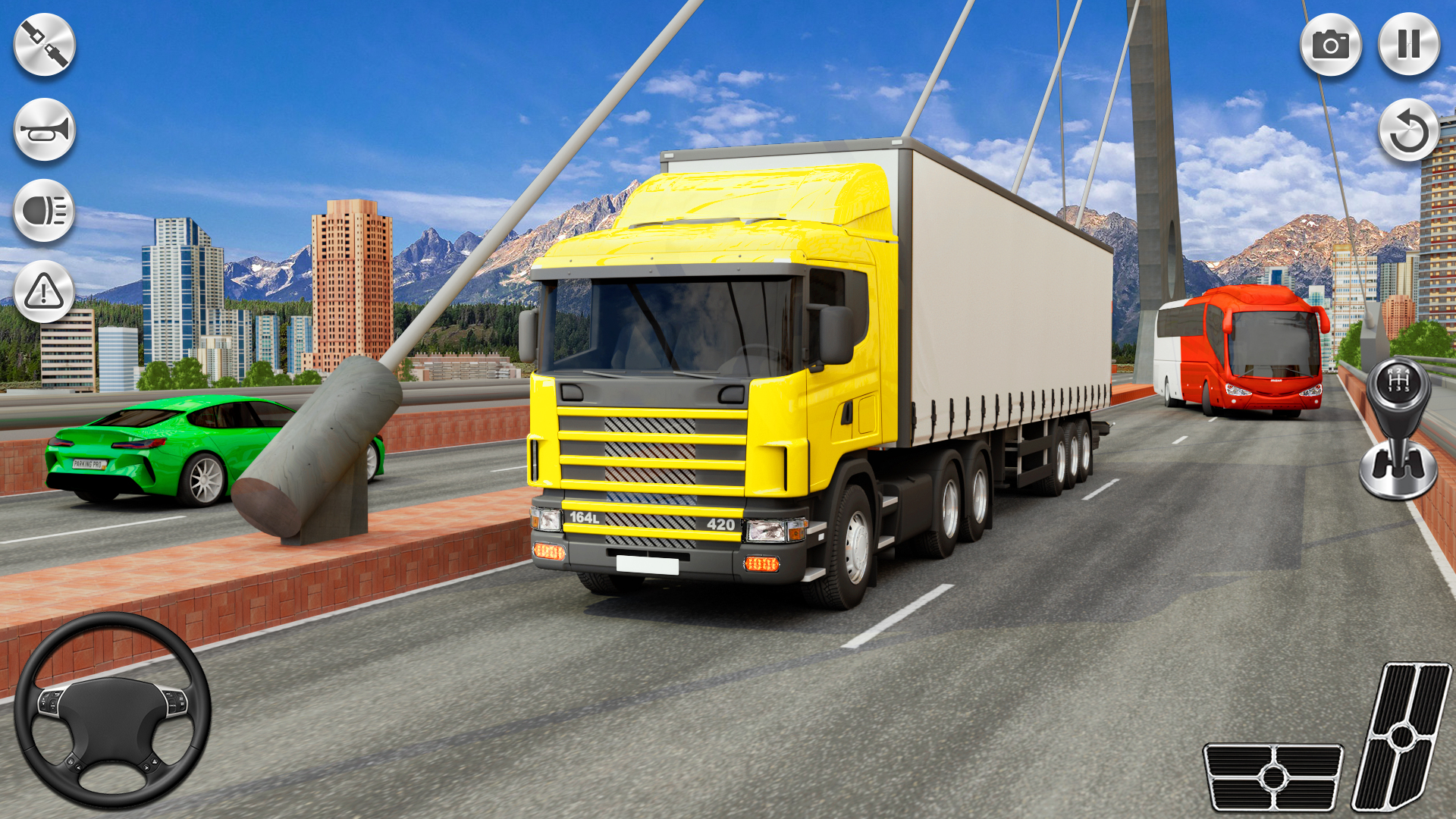 اسکرین شات 2 بازی US Car Transport Truck Games