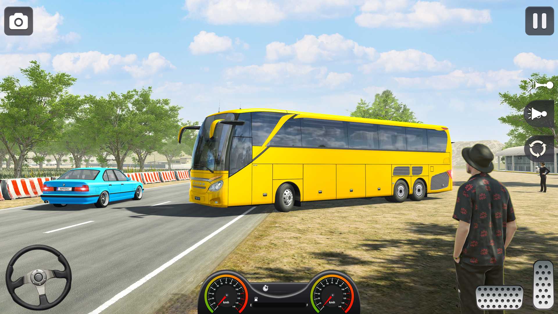اسکرین شات 2 برنامه Coach Bus Simulator: Bus Games