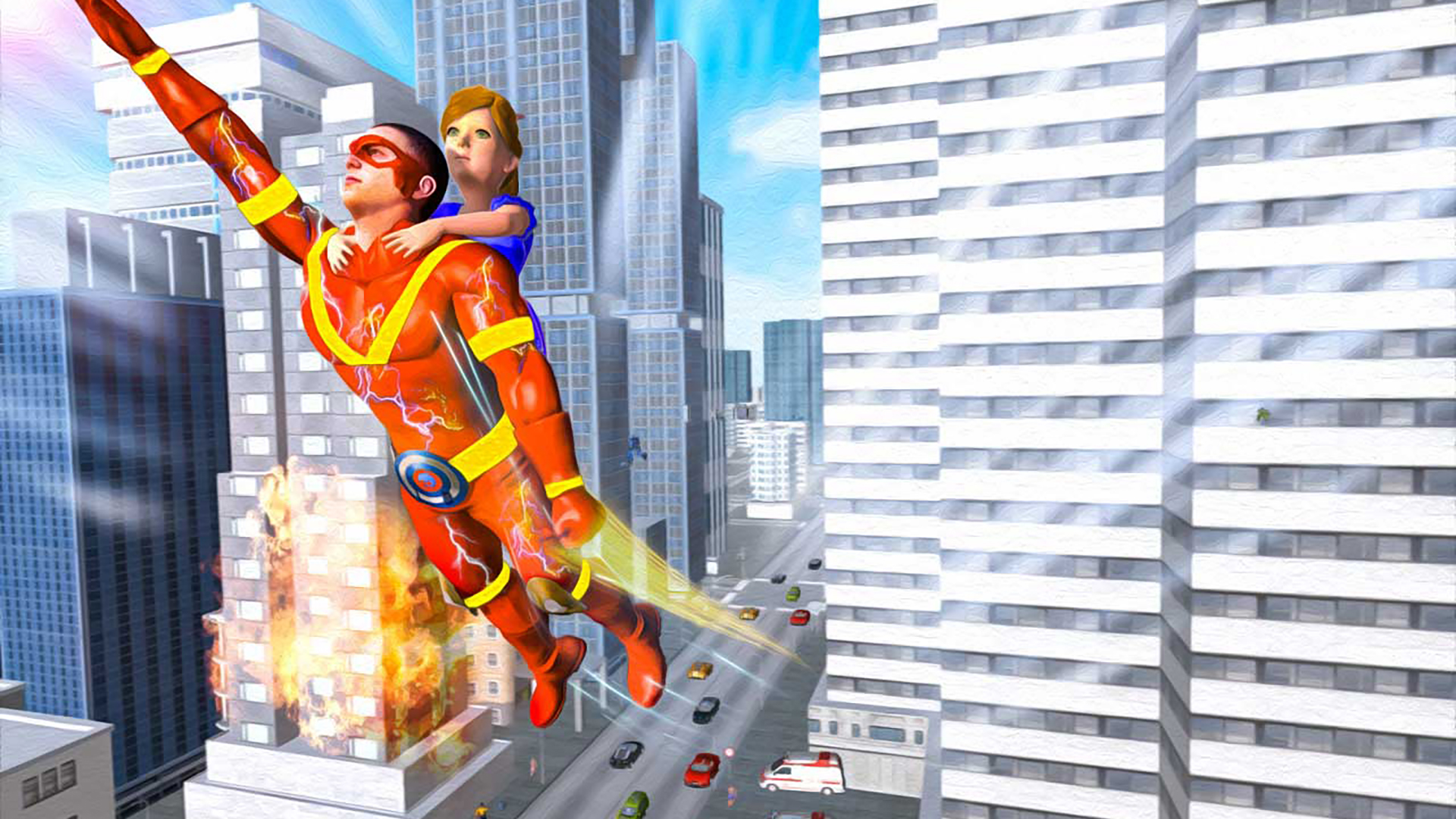 اسکرین شات 5 بازی Flying Robot Games: Super Hero
