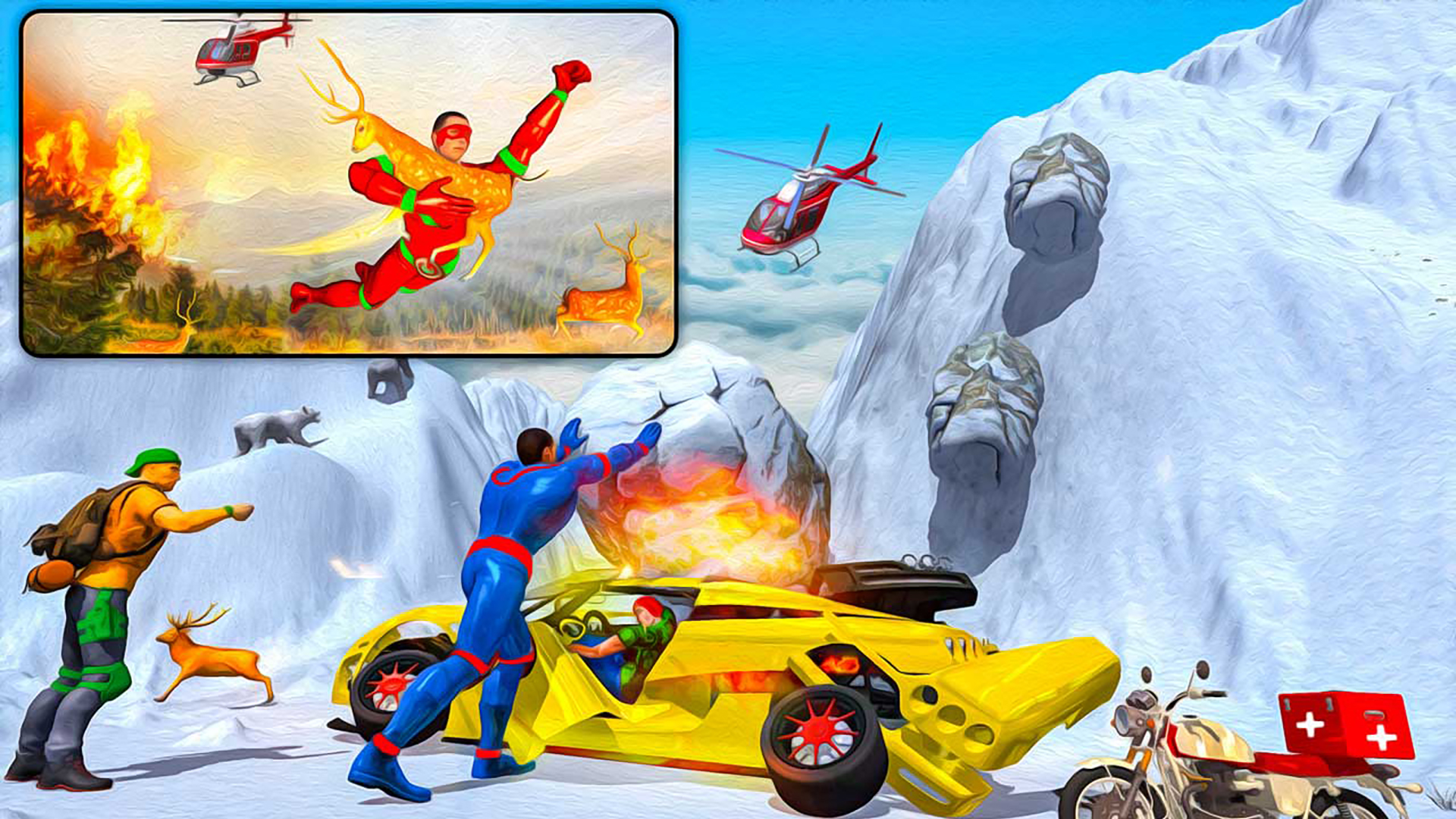 اسکرین شات 3 بازی Flying Robot Games: Super Hero