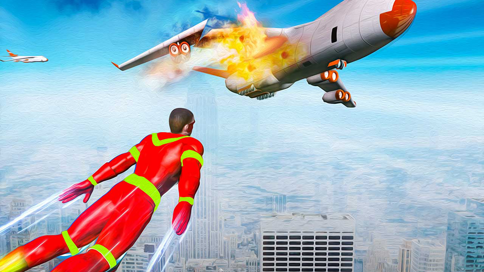 اسکرین شات 4 بازی Flying Robot Games: Super Hero