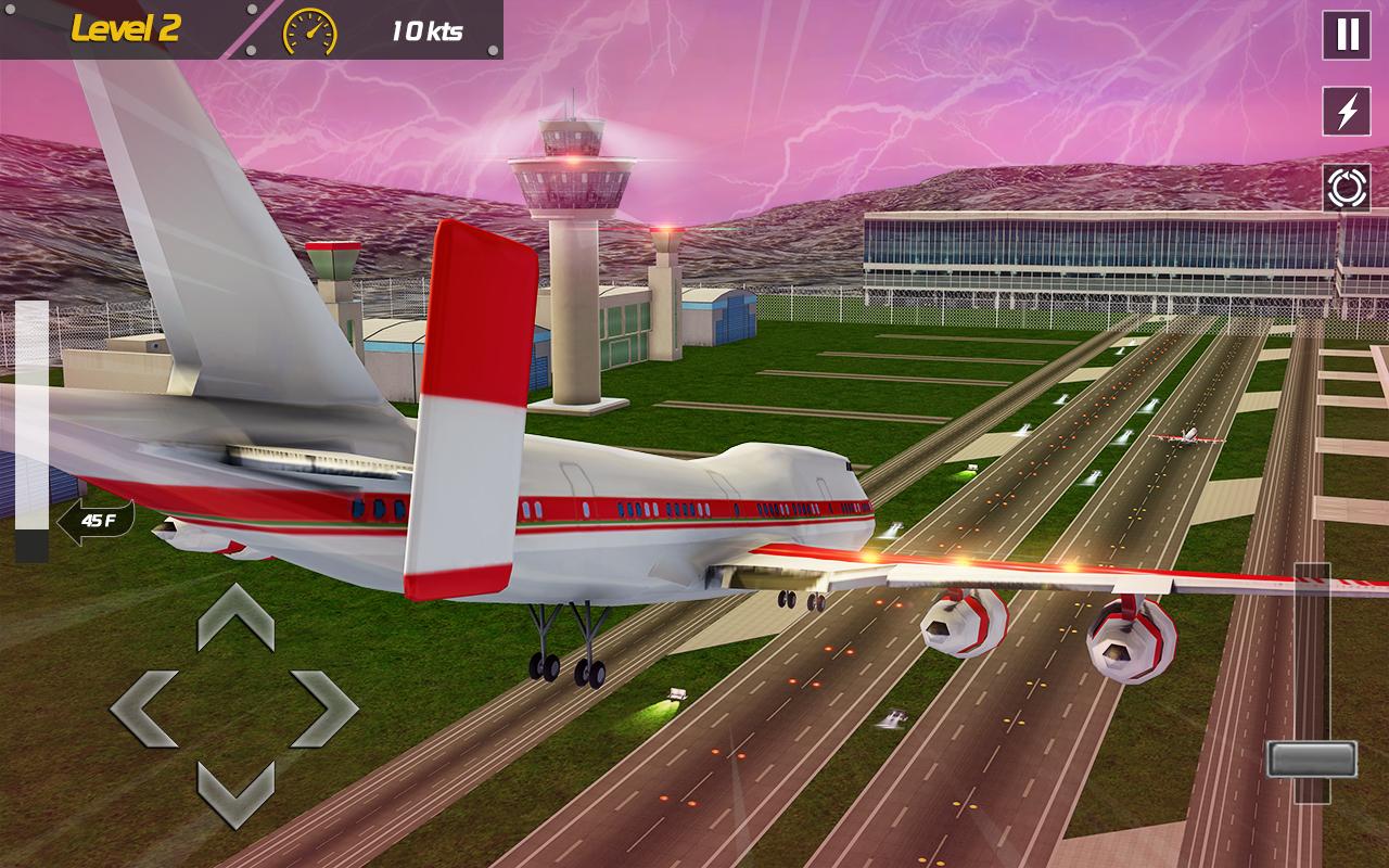 اسکرین شات 3 برنامه Airplane Flight Pilot Game